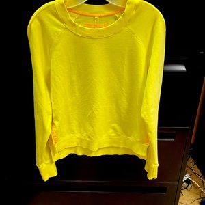 LuluLemon fun yellow sweat shirt.  Soft and fun!!